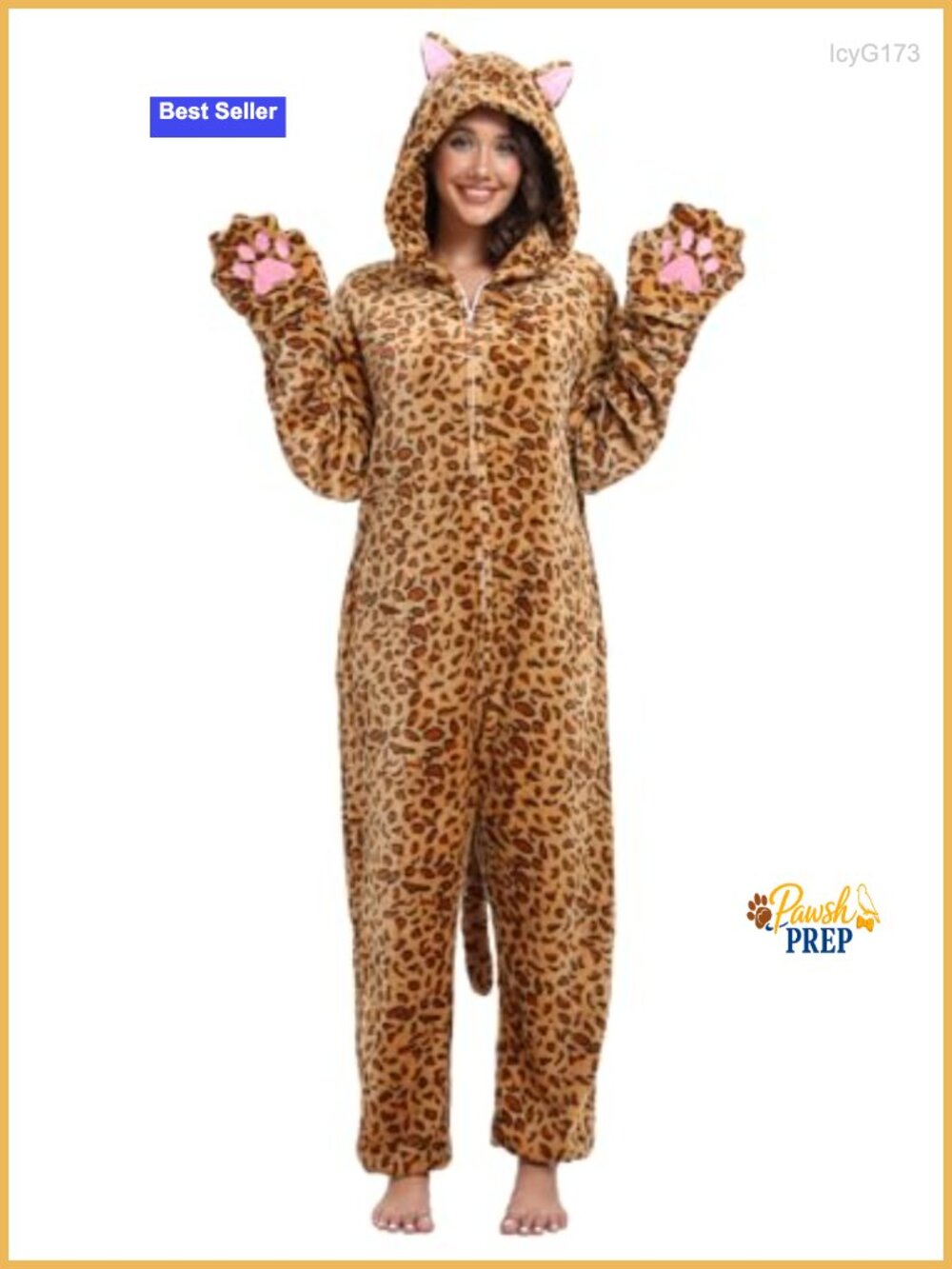 Adult Animal Onesie Pajamas Cosplay Costume with Zipper and Pockets, Fleece